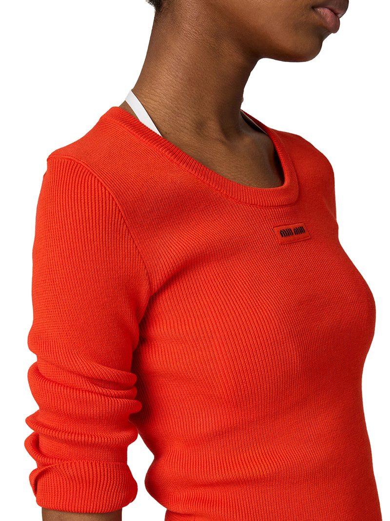 CREW NECK COTTON SWEATER