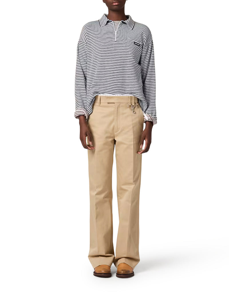 COTTON, CASHMERE AND SILK POLO SHIRT