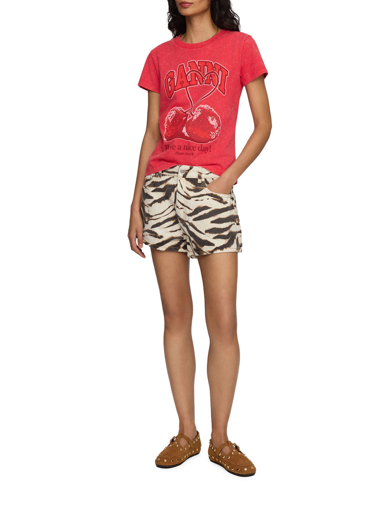 JERSEY T-SHIRT WITH FRONT LOGO