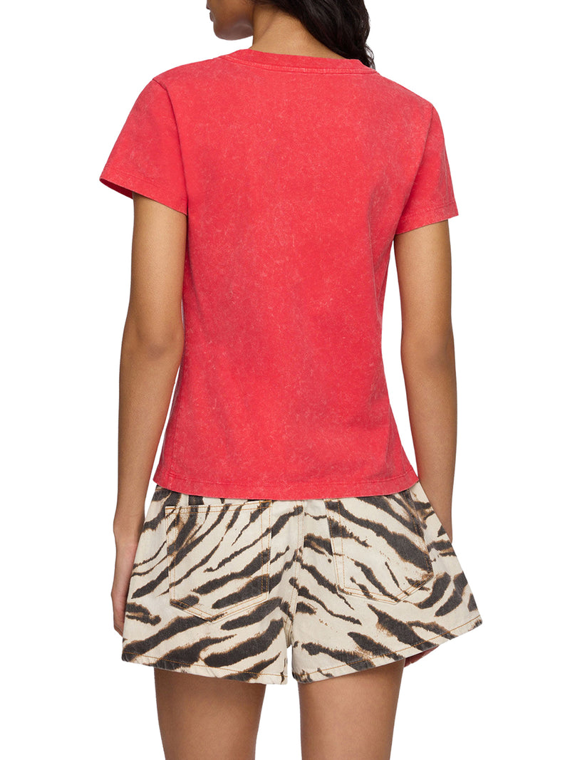JERSEY T-SHIRT WITH FRONT LOGO