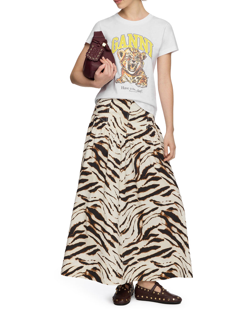 ORGANIC COTTON T-SHIRT WITH FRONT PRINT