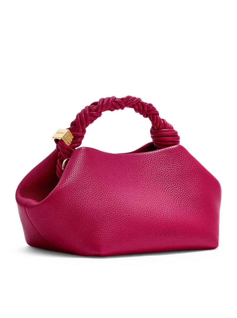 SMALL BOU BAG IN GRAINED RED