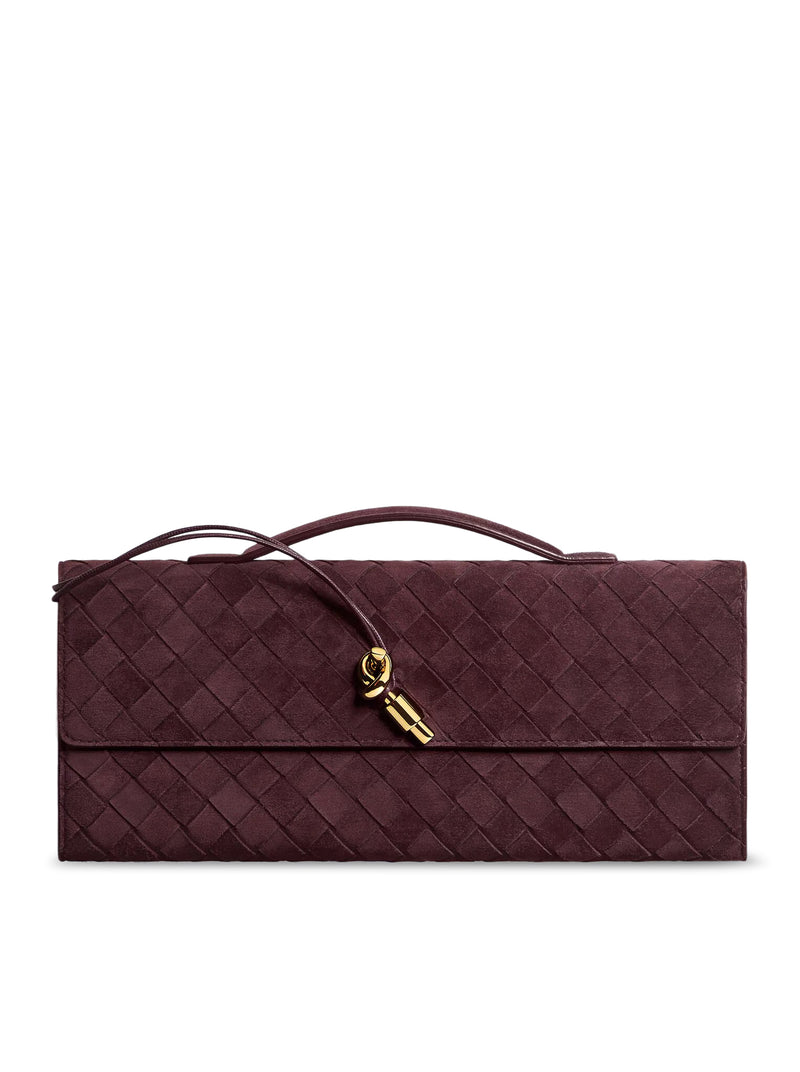 LET`S GO SUEDE CLUTCH