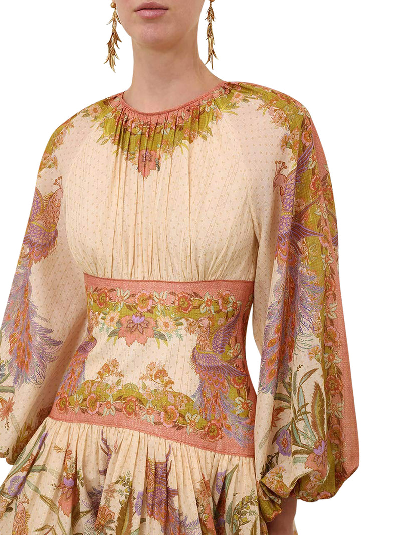 INDRA MINI DRESS IN COTTON AND SILK BLEND