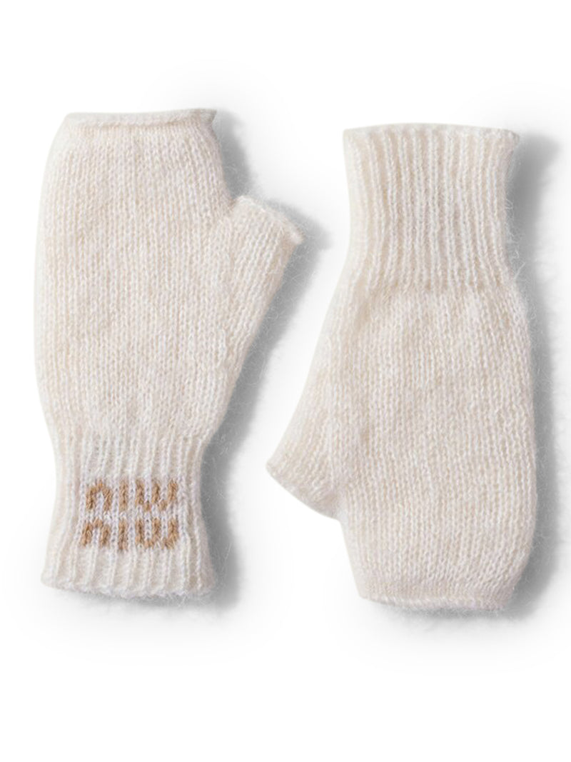 STRETCH MOHAIR BLEND GLOVES