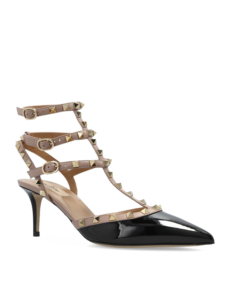 ROCKSTUD LEATHER HEELS
