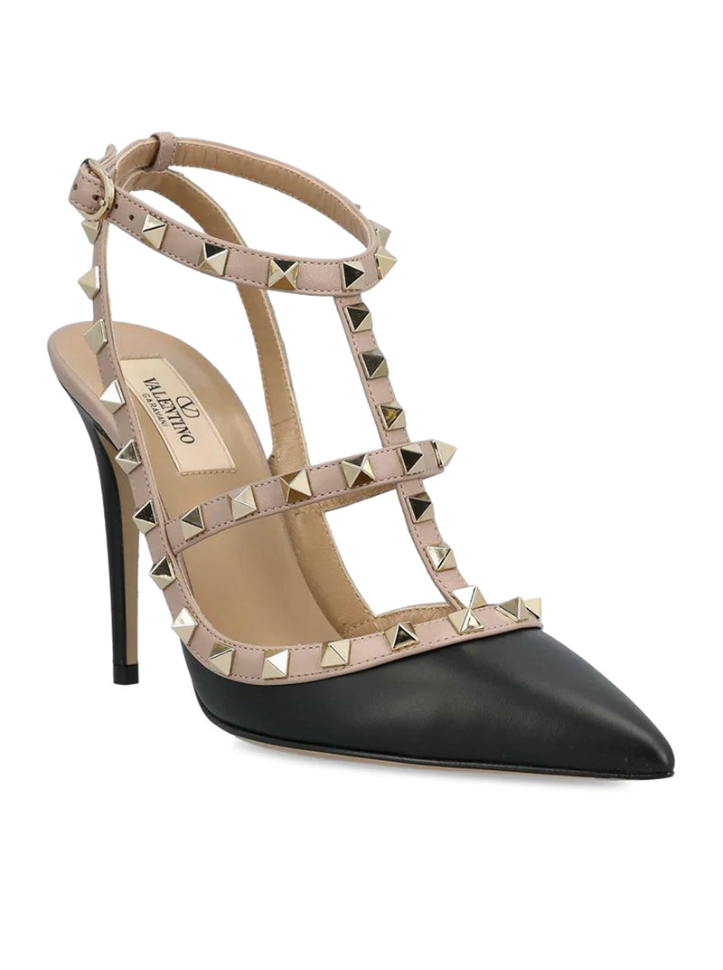 ROCKSTUD LEATHER PUMPS