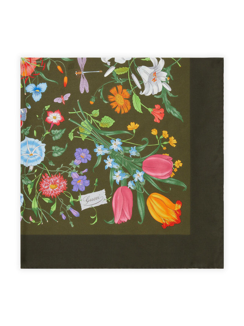 PRINTED SILK TWILL SCARF