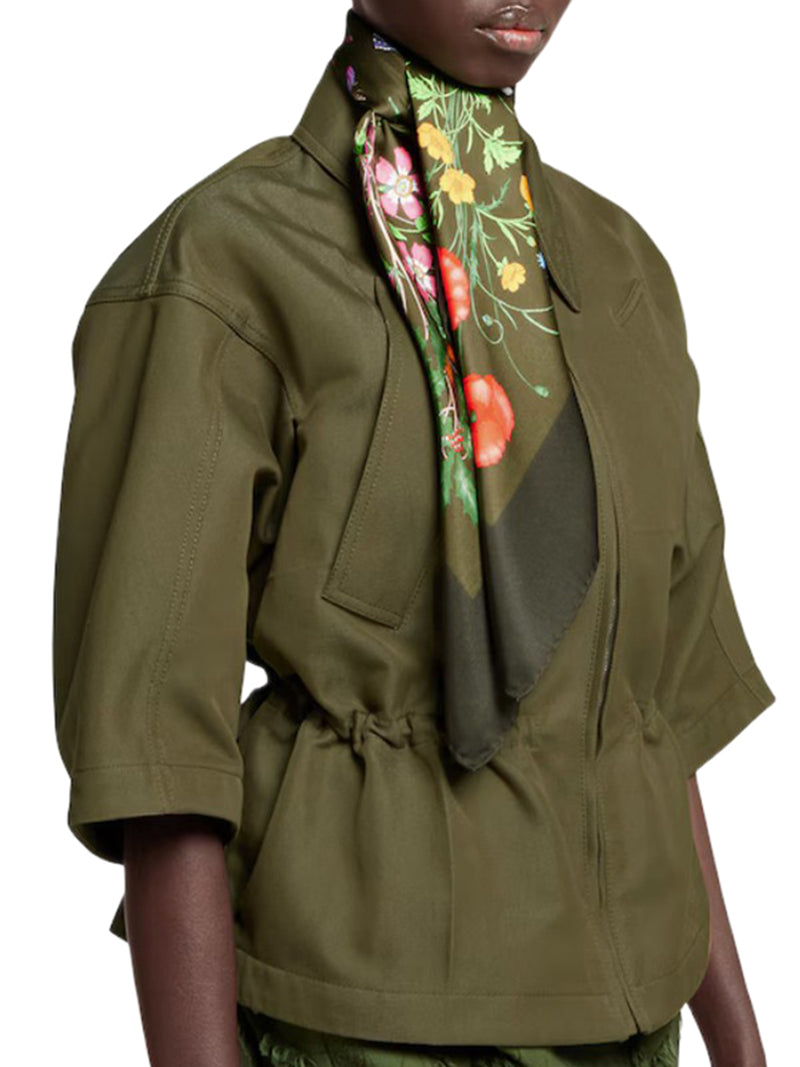 PRINTED SILK TWILL SCARF