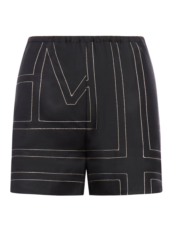 SHORTS MONOGRAM IN SETA