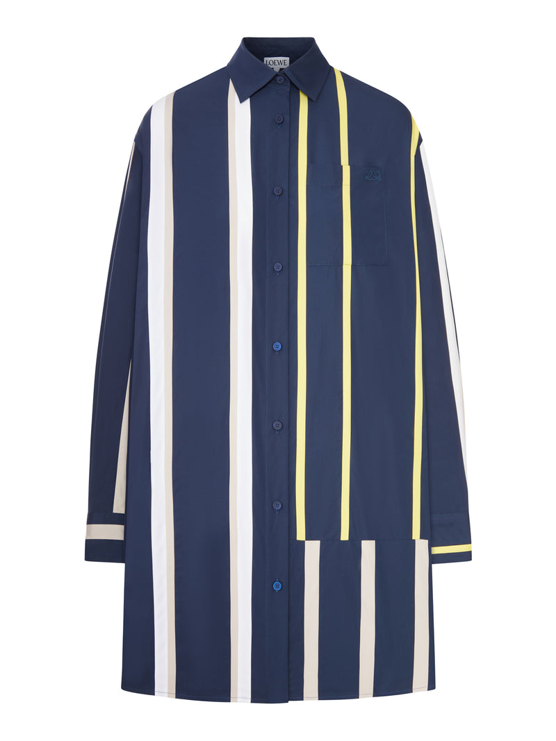STRIPED COTTON CHEMISIER