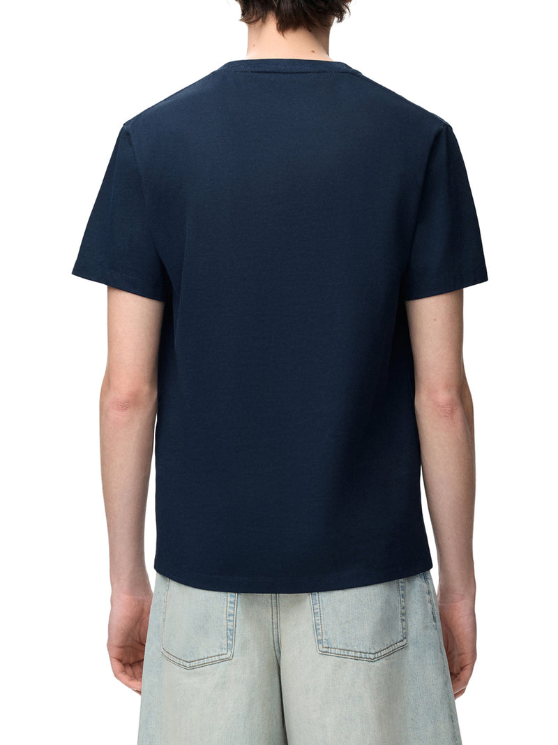 COTTON-BLEND T-SHIRT WITH ANAGRAM LOGO