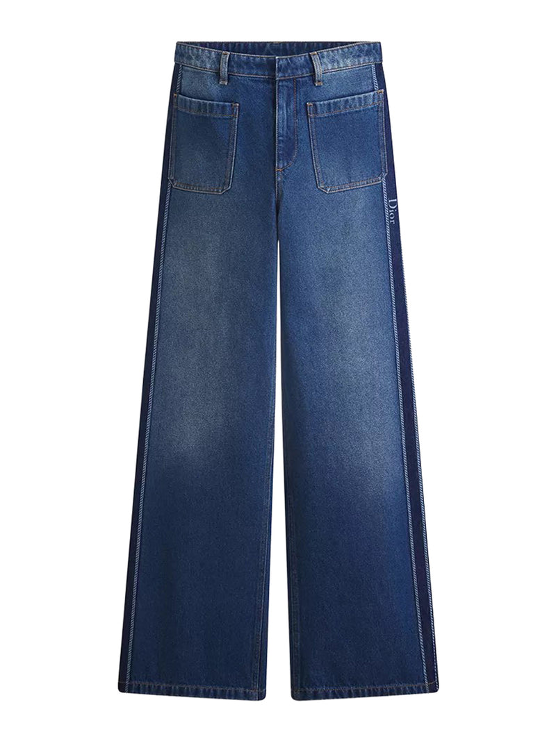 HIGH-WAISTED FLARED JEANS