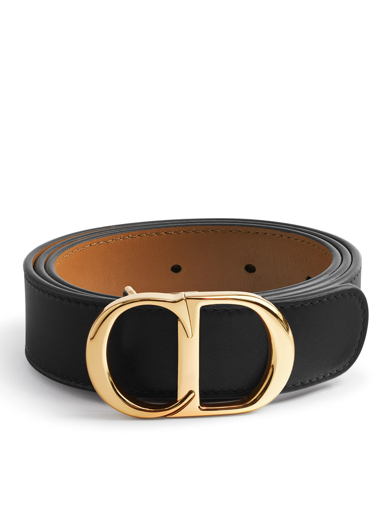 CD ICON REVERSIBLE CALFSKIN BELT