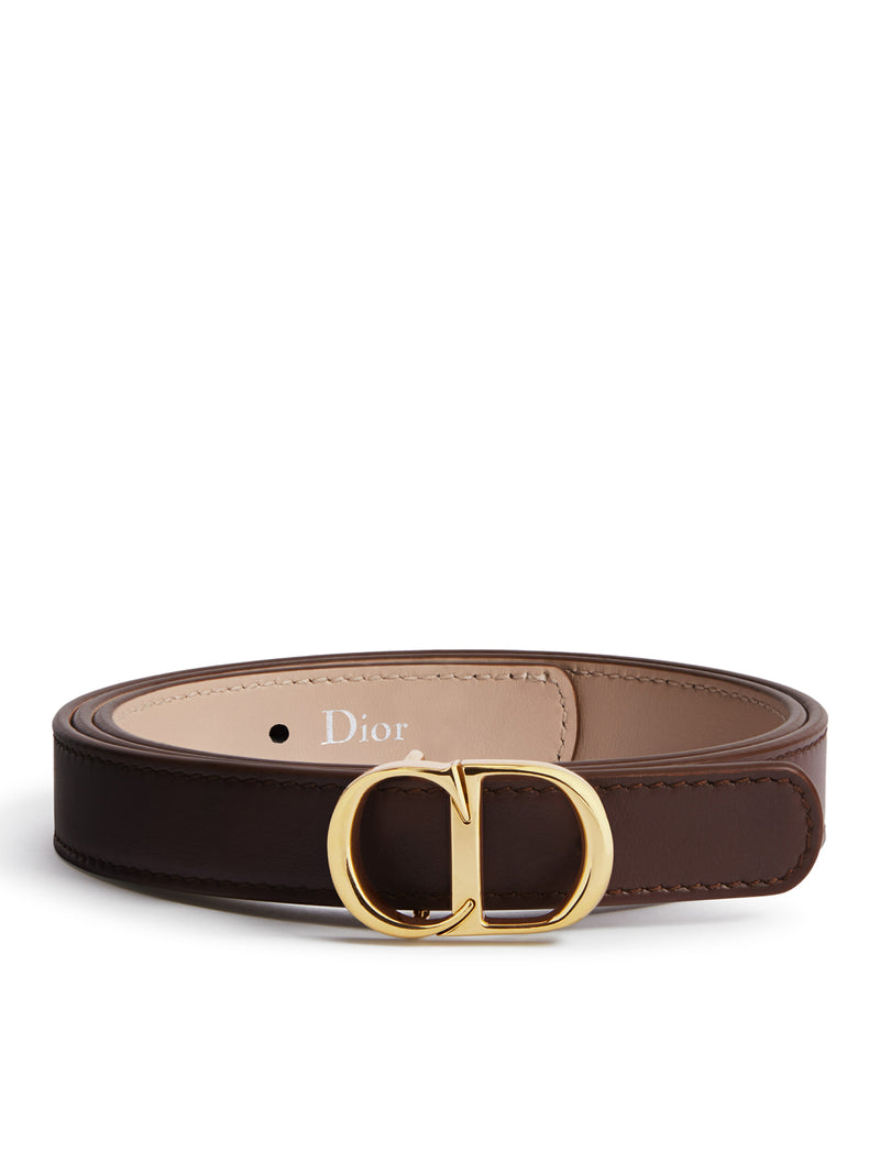 CD ICON REVERSIBLE BELT IN SMOOTH CALFSKIN
