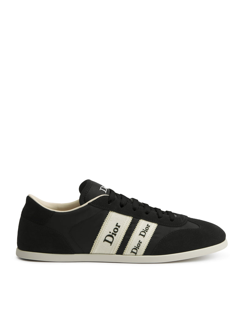 RIBBON SNEAKER IN SUEDE CALFSKIN AND TECHNICAL FABRIC