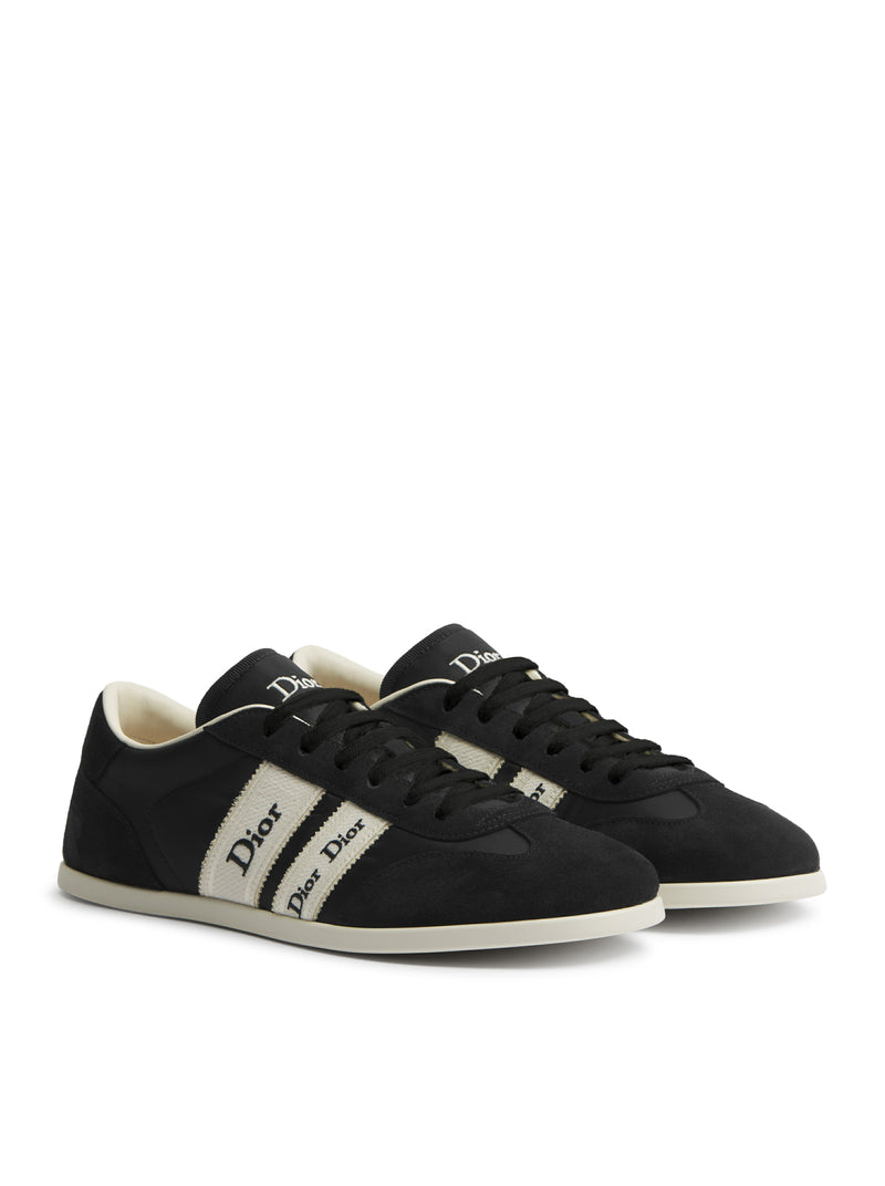 RIBBON SNEAKER IN SUEDE CALFSKIN AND TECHNICAL FABRIC