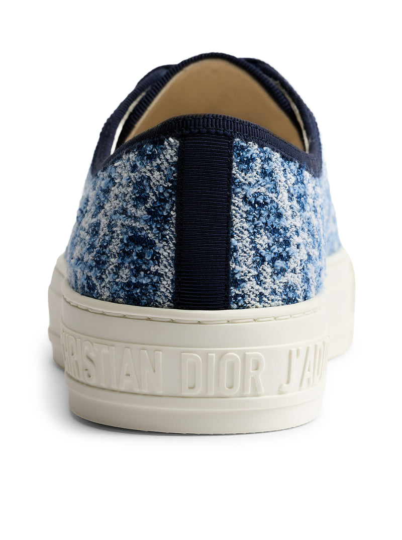 DIOR OBLIQUE BLUE WALK`N DIORIVIERA SNEAKER IN SPONGY DENIM