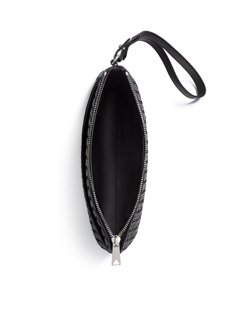 WOVEN CALFSKIN POUCH