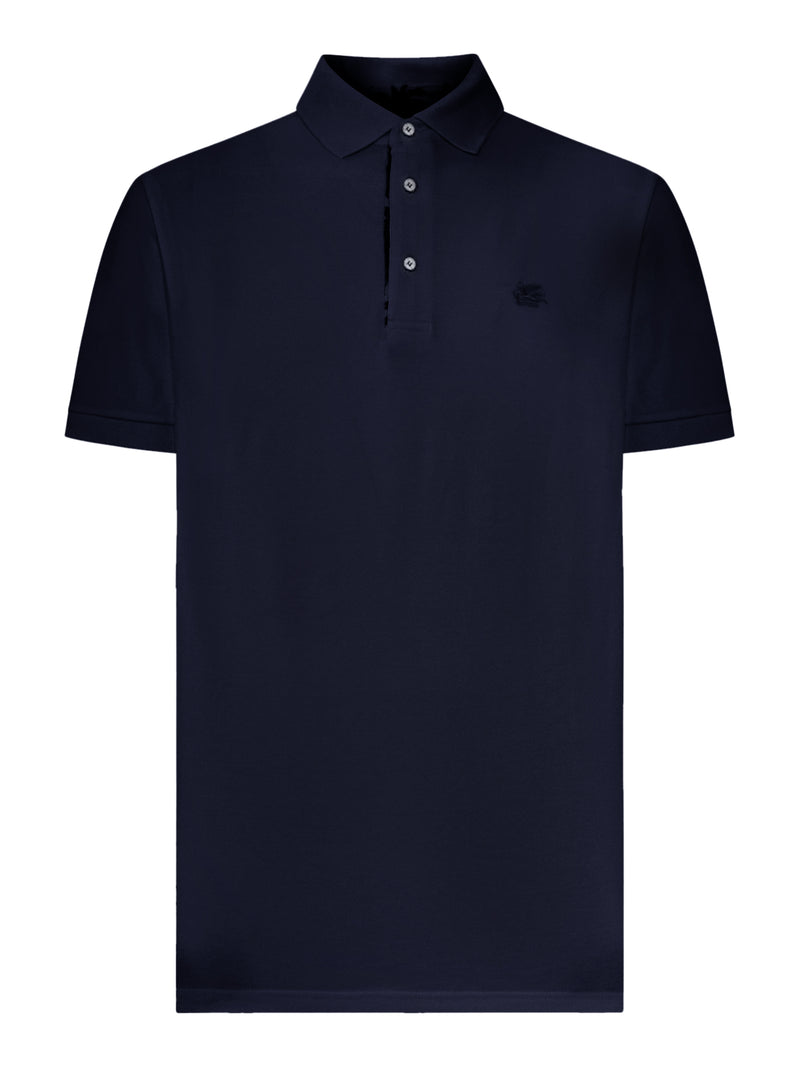 COTTON POLO SHIRT WITH PRINTED DETAILS