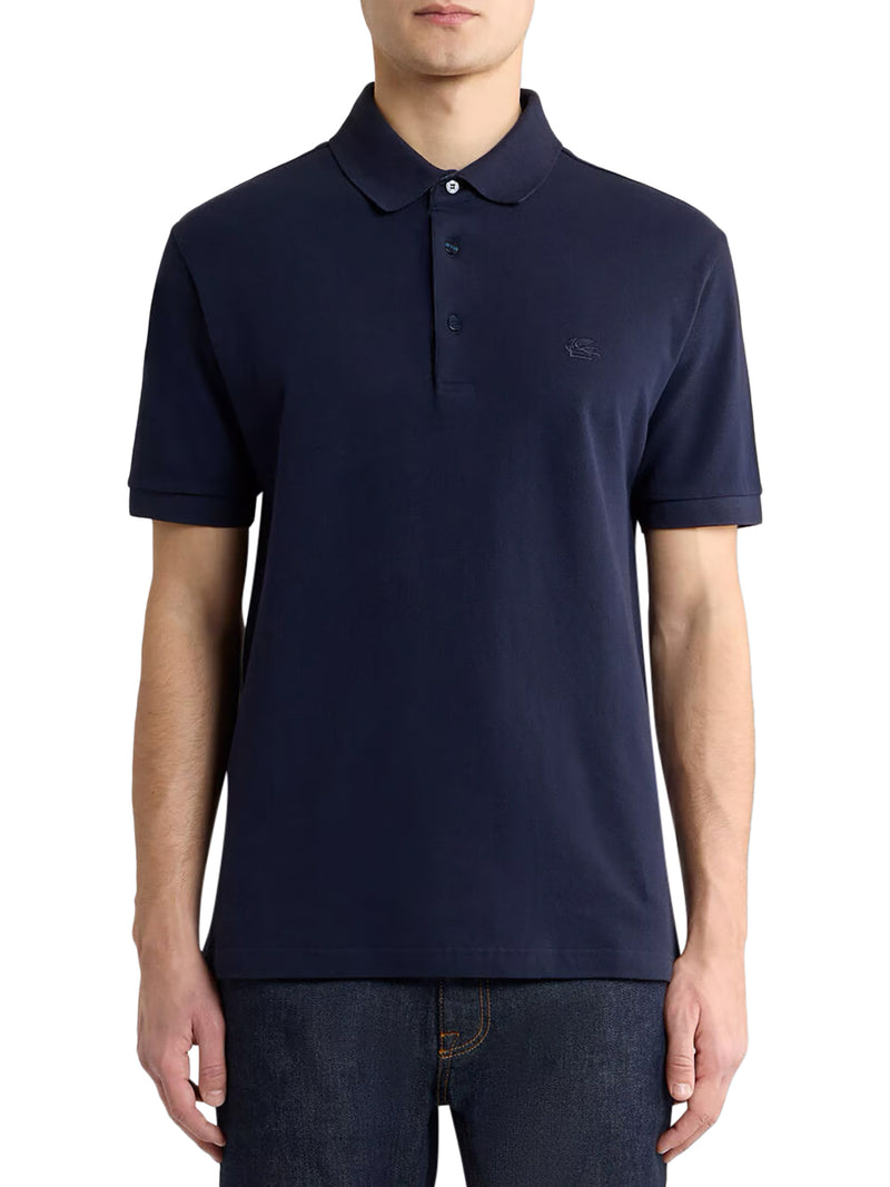 COTTON POLO SHIRT WITH PRINTED DETAILS