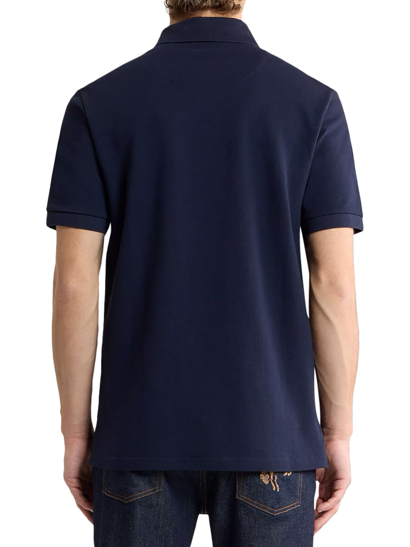 COTTON POLO SHIRT WITH PRINTED DETAILS
