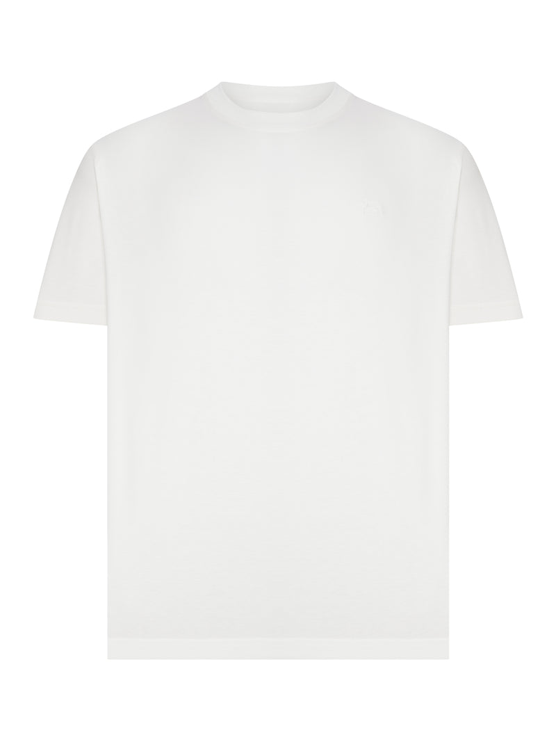 ROME COTTON T-SHIRT WITH EMBROIDERED LOGO
