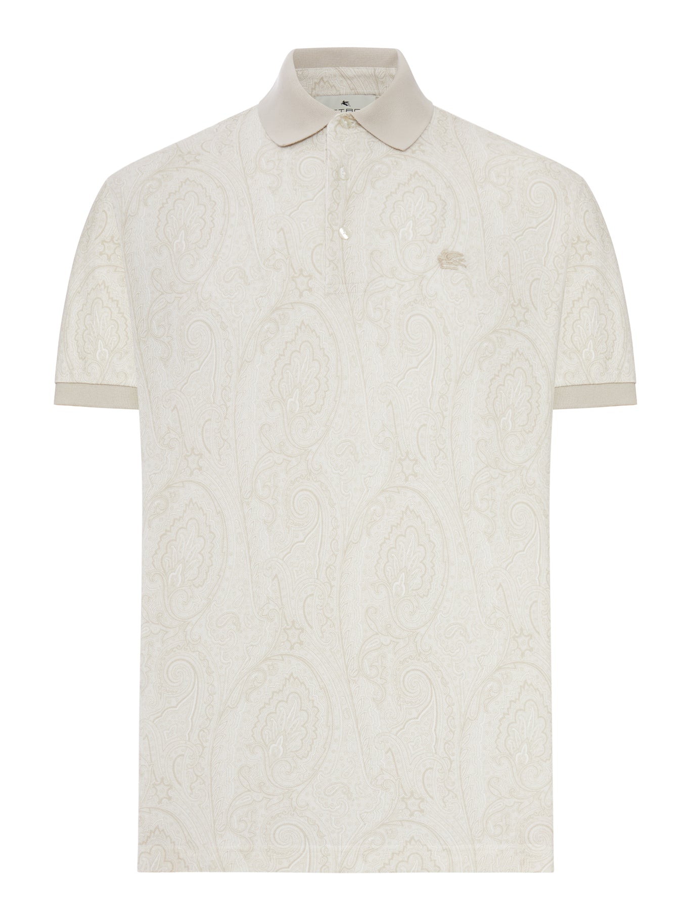 COTTON POLO SHIRT WITH ARNICA PATTERN