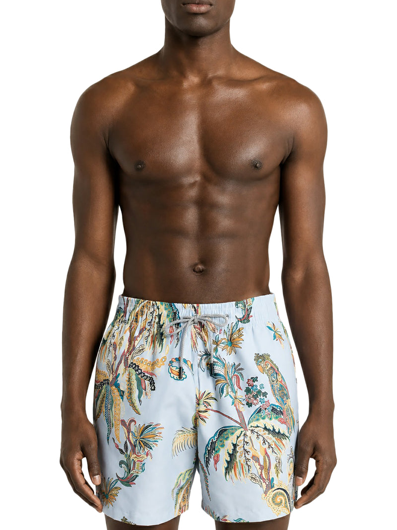 SWIMSUIT WITH PLACED PRINT