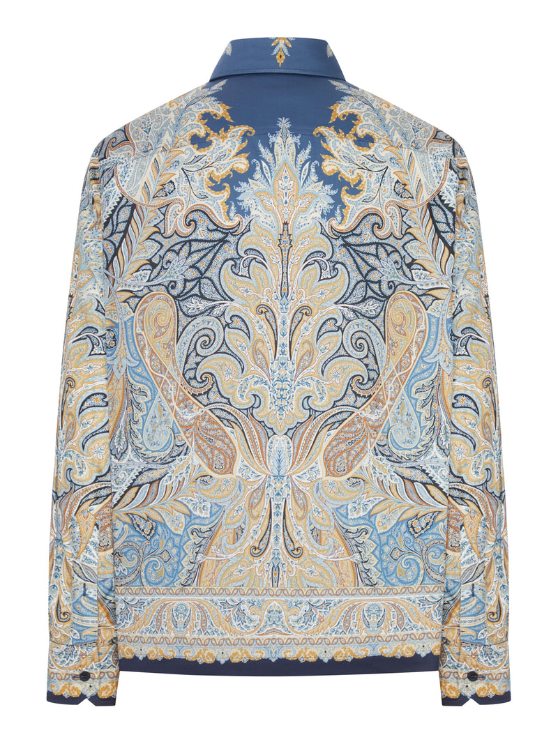 PRINTED COTTON SHIRT WITH PAISLEY PATTERN