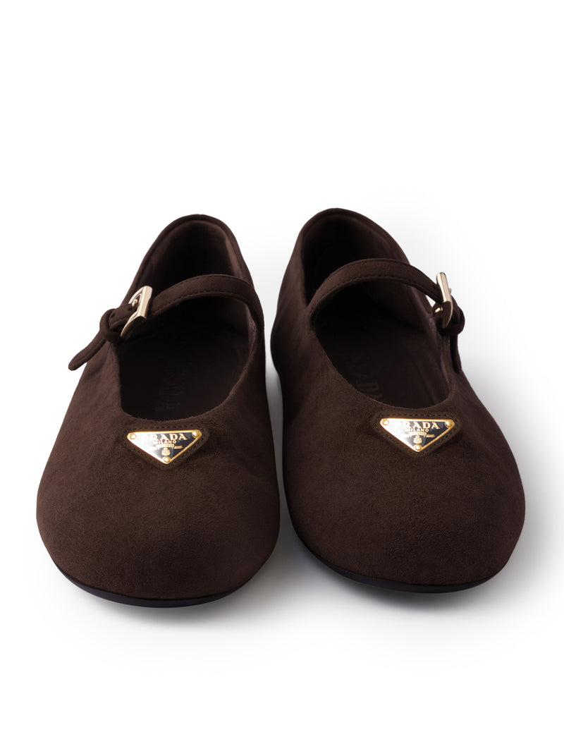 SUEDE BALLERINAS