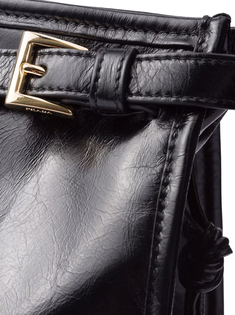 PRADA BONNIE LARGE LEATHER HANDBAG