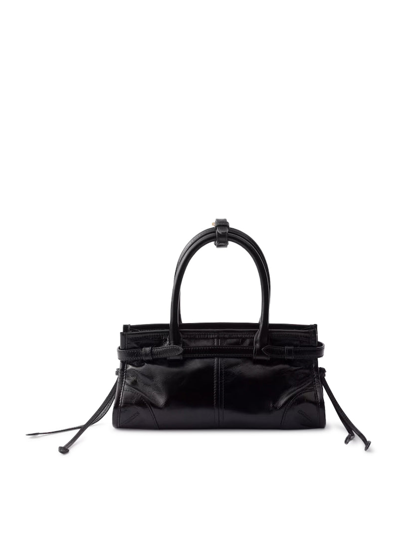 PRADA BONNIE MINI LEATHER HANDBAG
