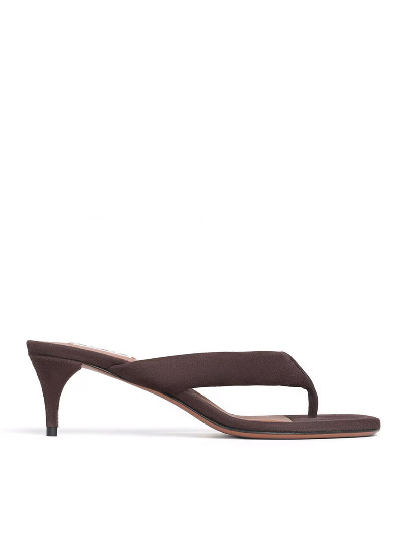 SUEDE HEEL SANDALS