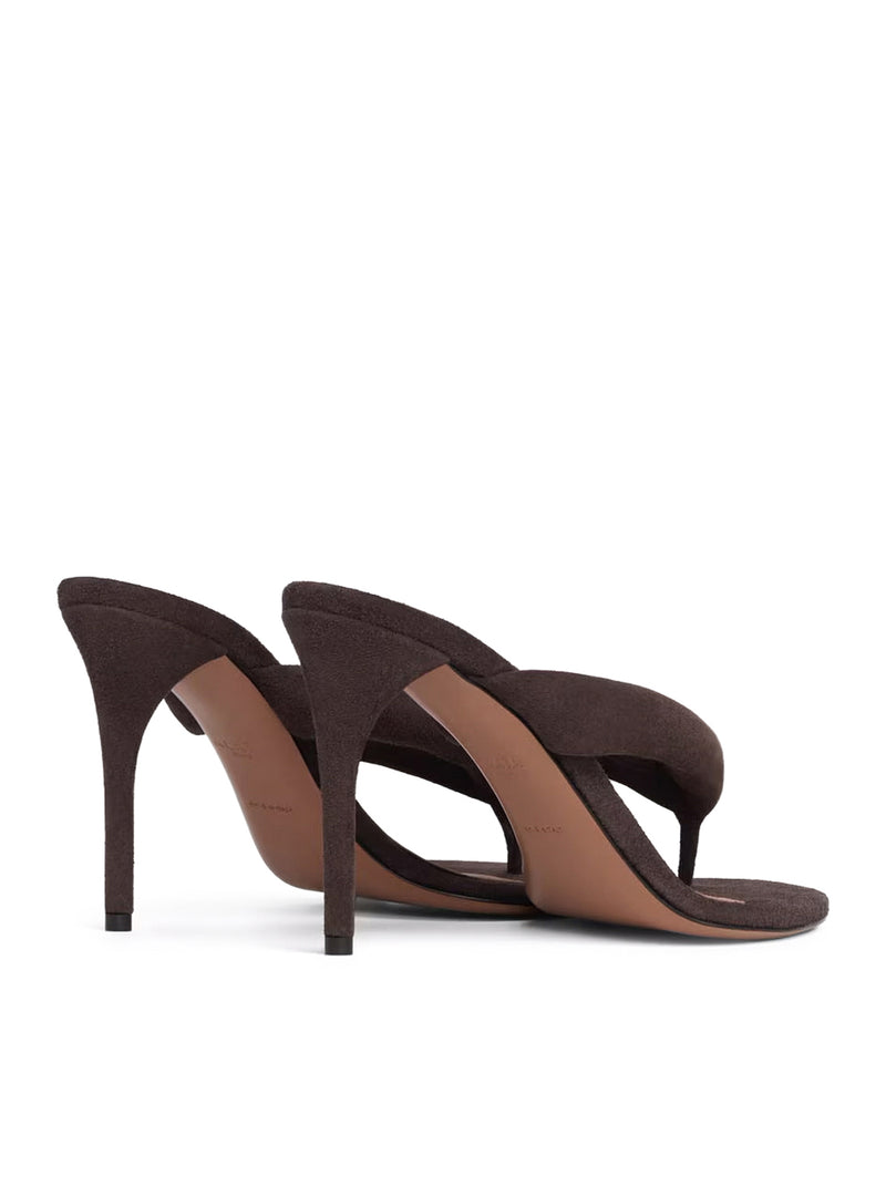 SUEDE HEEL SANDALS