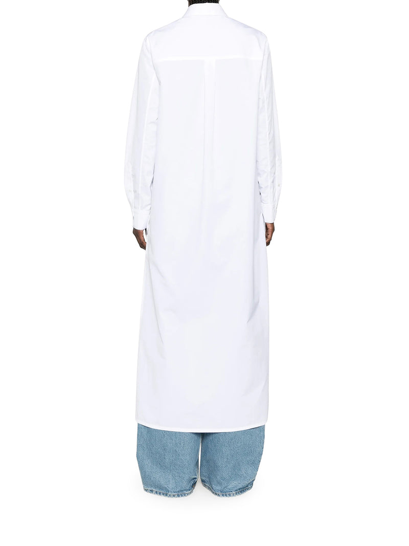ASYMMETRIC COTTON POPLIN SHIRT