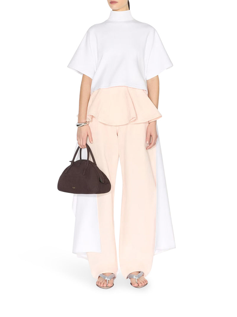 ASYMMETRIC COTTON JERSEY T-SHIRT