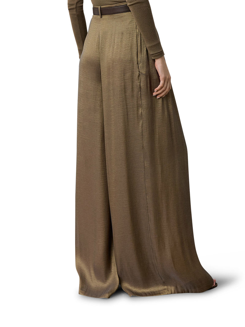 GREER LAMÉ PLEATED TROUSERS