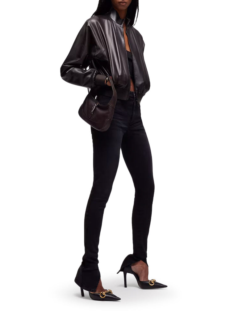 BOMBER JACKET IN SOFT NAPPA