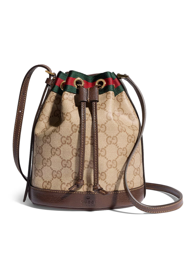 MINI BUCKET BAG WITH WEB RIBBON
