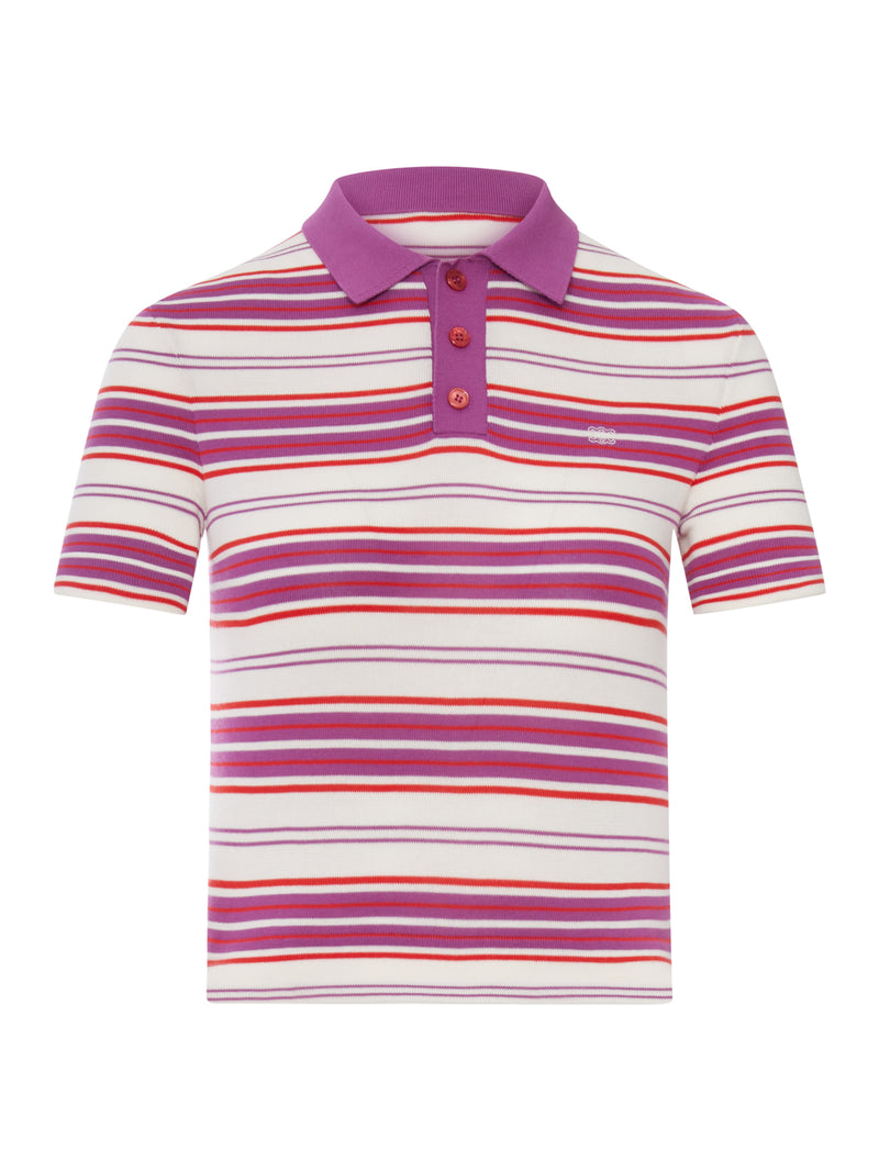 STRIPED COTTON POLO SHIRT