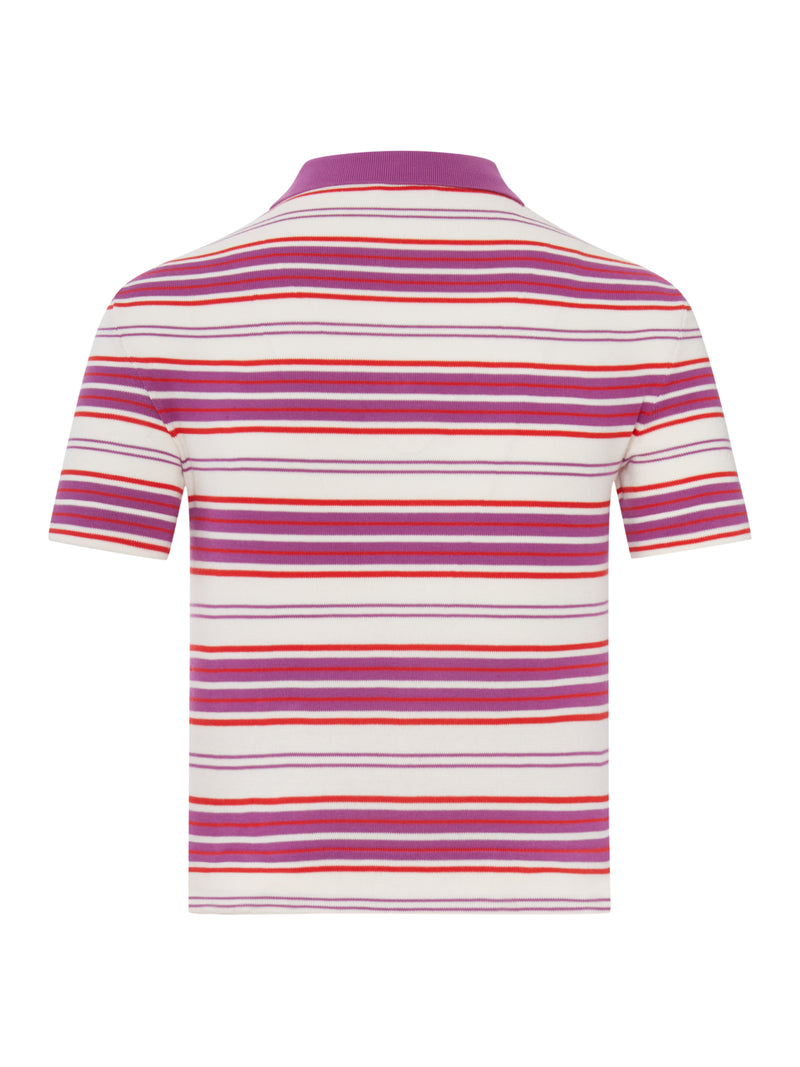 STRIPED COTTON POLO SHIRT