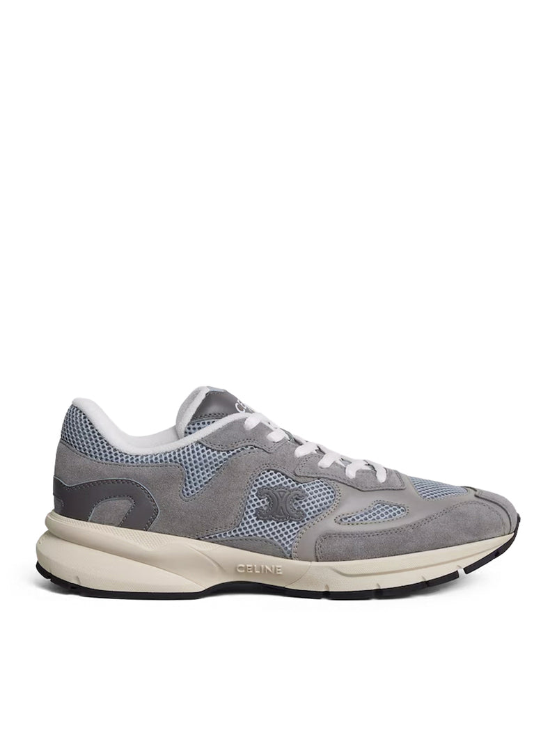 RUNNER SNEAKER IN CALFSKIN, SUEDE CALFSKIN AND MESH