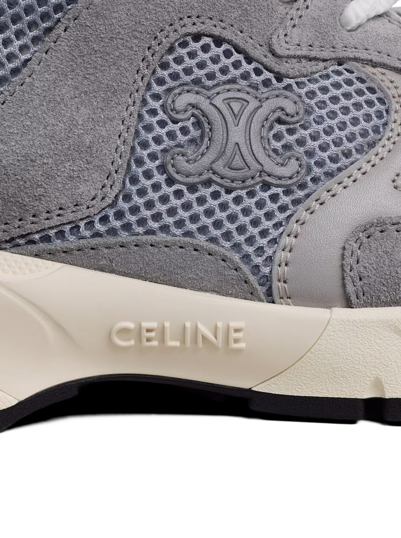 RUNNER SNEAKER IN CALFSKIN, SUEDE CALFSKIN AND MESH