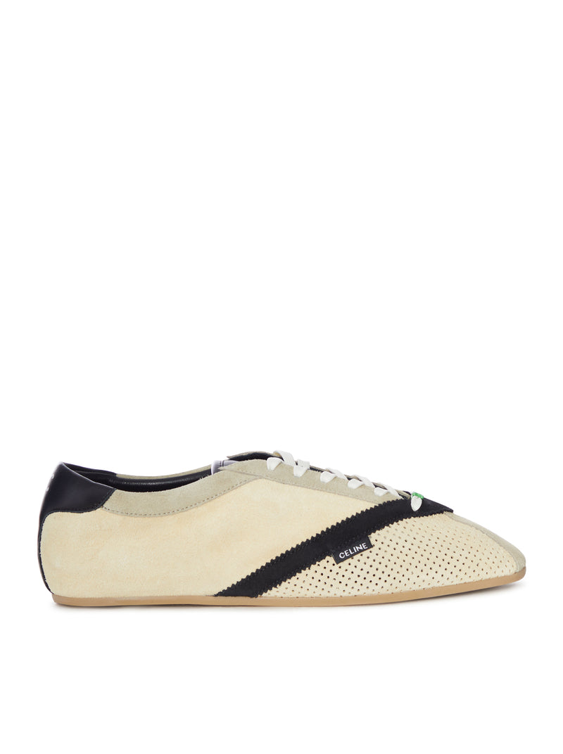 LOW SUEDE SNEAKER WITH PERFORATED TOE
