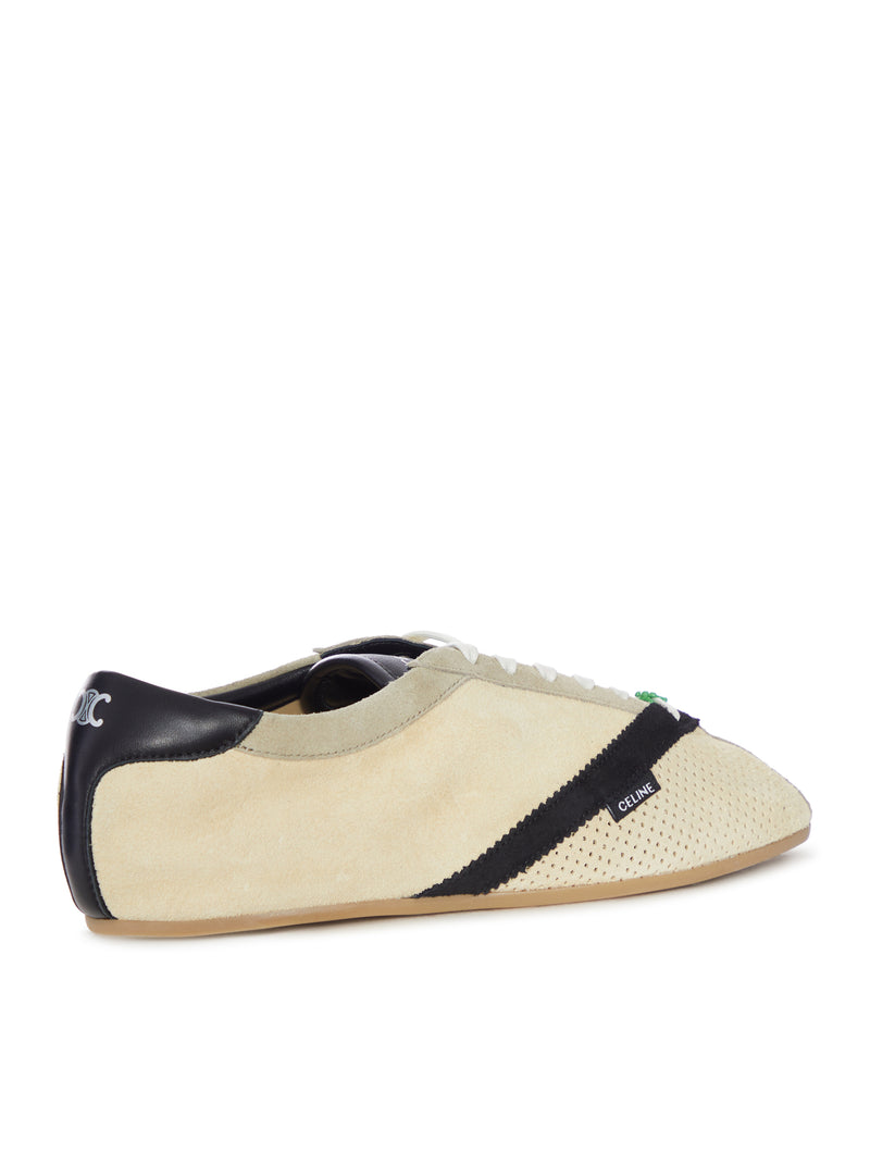 LOW SUEDE SNEAKER WITH PERFORATED TOE