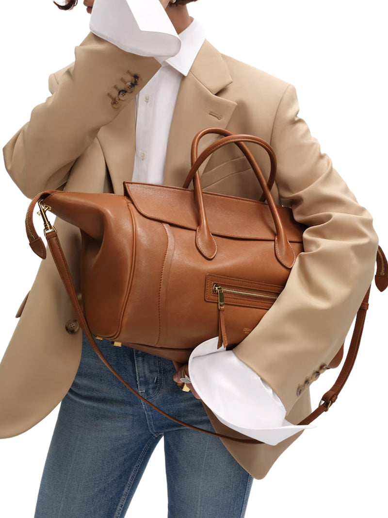 LUGGAGE IN SOFT SHINY LAMBSKIN