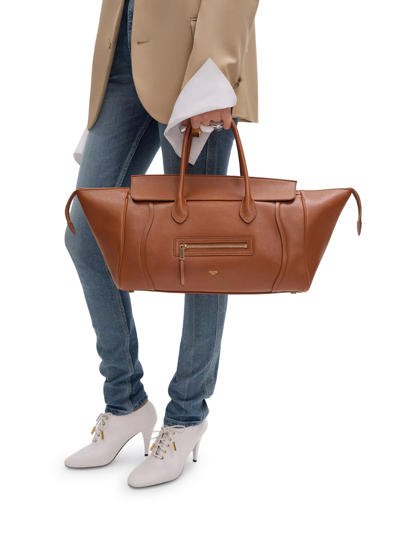 LUGGAGE IN SOFT SHINY LAMBSKIN