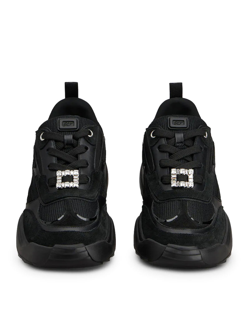 VIV’ ON THE RUN LEATHER AND FABRIC SNEAKERS