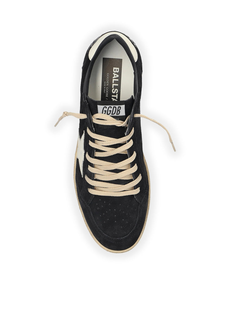 BALL-STAR IN DARK BLUE SUEDE WITH WHITE LEATHER STAR